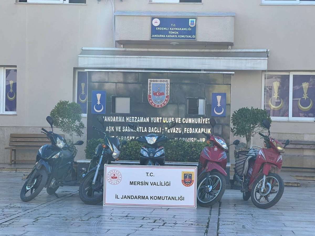 Mersin Erdemli'de motosiklet hırsızı yakalanıp tutuklandı